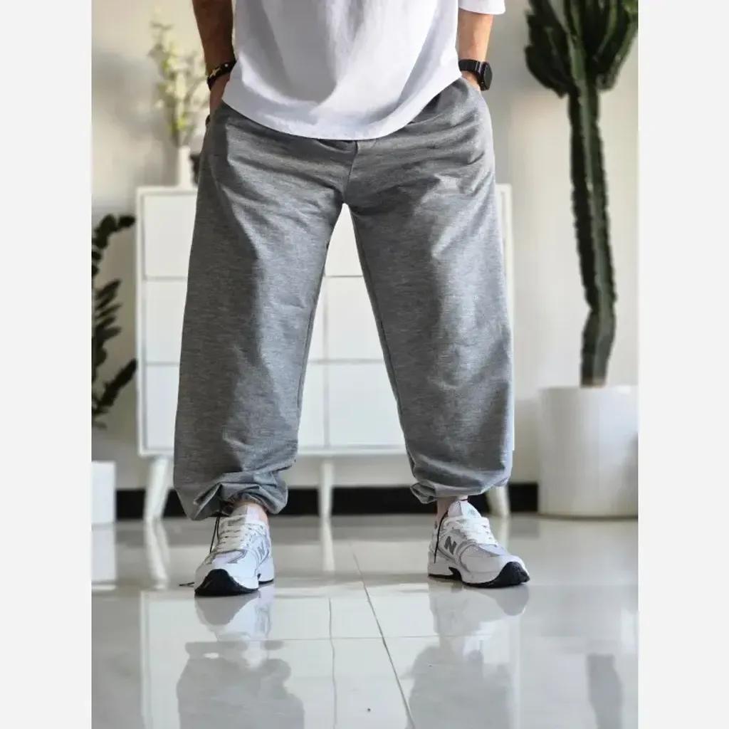 خرید اینترنتی قیمت جاگر کلوین کلین اسلش ملانژ دمپا گت دار مناسب آقا و خانم سایز XXL و XXXL طوسی مشکی برفی