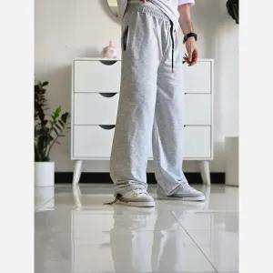خرید اینترنتی قیمت جاگر کلوین کلین اسلش ملانژ دمپا گت دار مناسب آقا و خانم سایز XXL و XXXL طوسی مشکی برفی