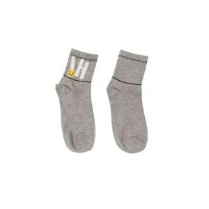 خرید اینترنتی قیمت جوراب نیم ساق طرح hi و ایموجی نخی فری سایز 36 تا 41