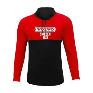 تیشرت آستین بلند مردانه جودون طرح ولوو یقه ایستاده قرمز مشکی سایز L XL XXL