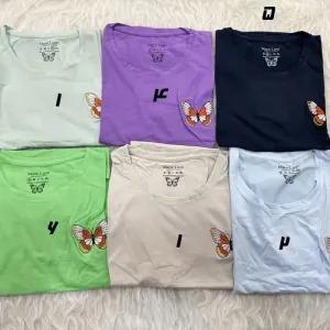 خرید اینترنتی قیمت تیشرت زنانه نخ پنبه گلدوزی شده وارداتی آستین کوتاه مناسب استفاده روزمره