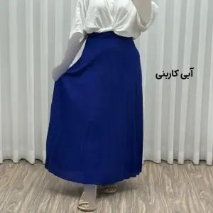 خرید اینترنتی قیمت دامن پلیسه زنانه جودون گرم بالا فری سایز (36 تا 46) بدون آستر 6 رنگ