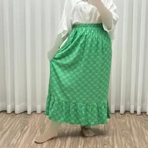 خرید اینترنتی قیمت دامن نخی زنانه و دخترانه فری سایز پارچه خارجی گوچی