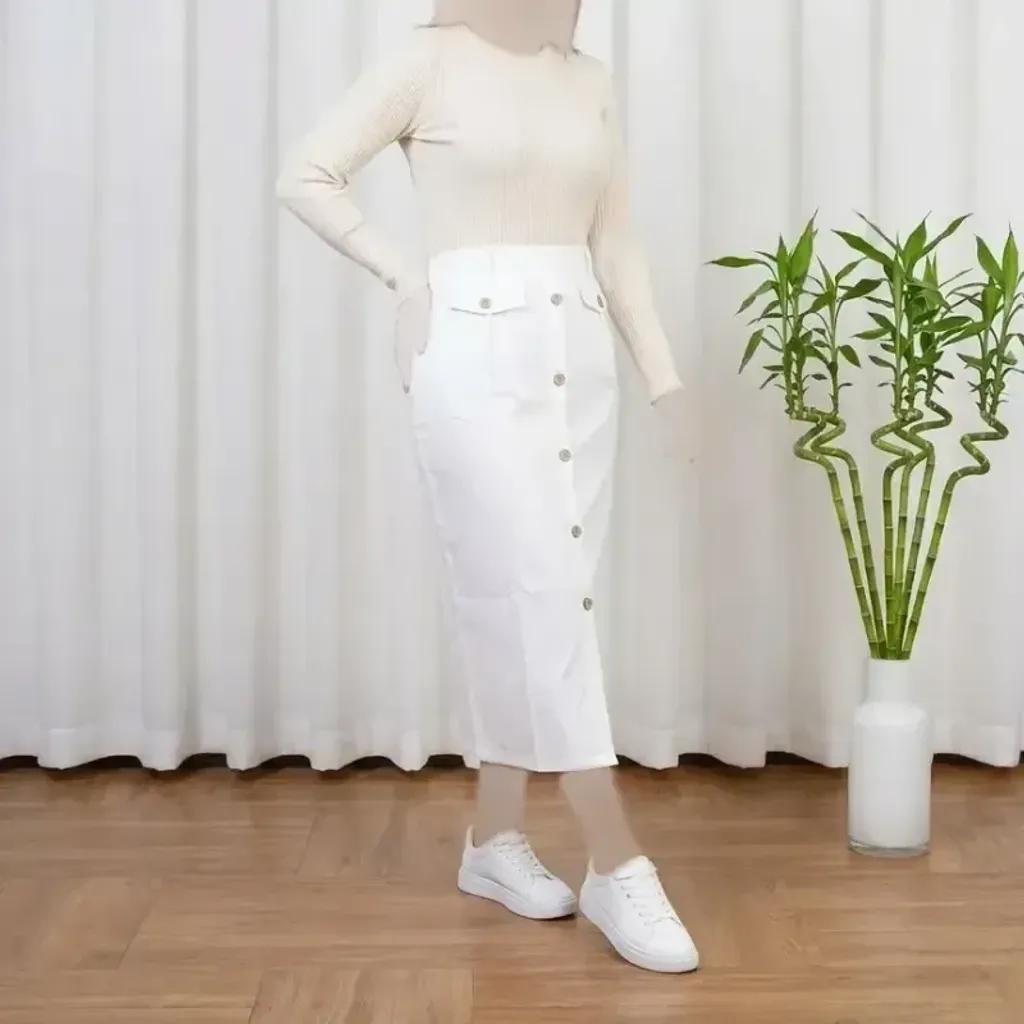 خرید اینترنتی قیمت دامن ژاکارد مجلسی زنانه و دخترانه فری سایز مناسب تا سایز 44