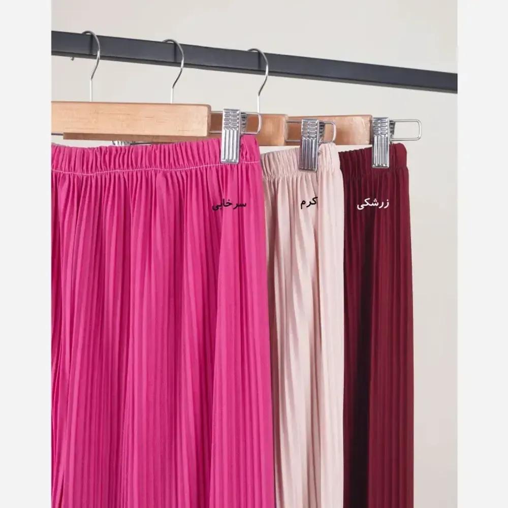 خرید اینترنتی قیمت شلوار زنانه جودون پلیسه فری سایز مناسب تا سایز 48 قد 100 سانتیمتر