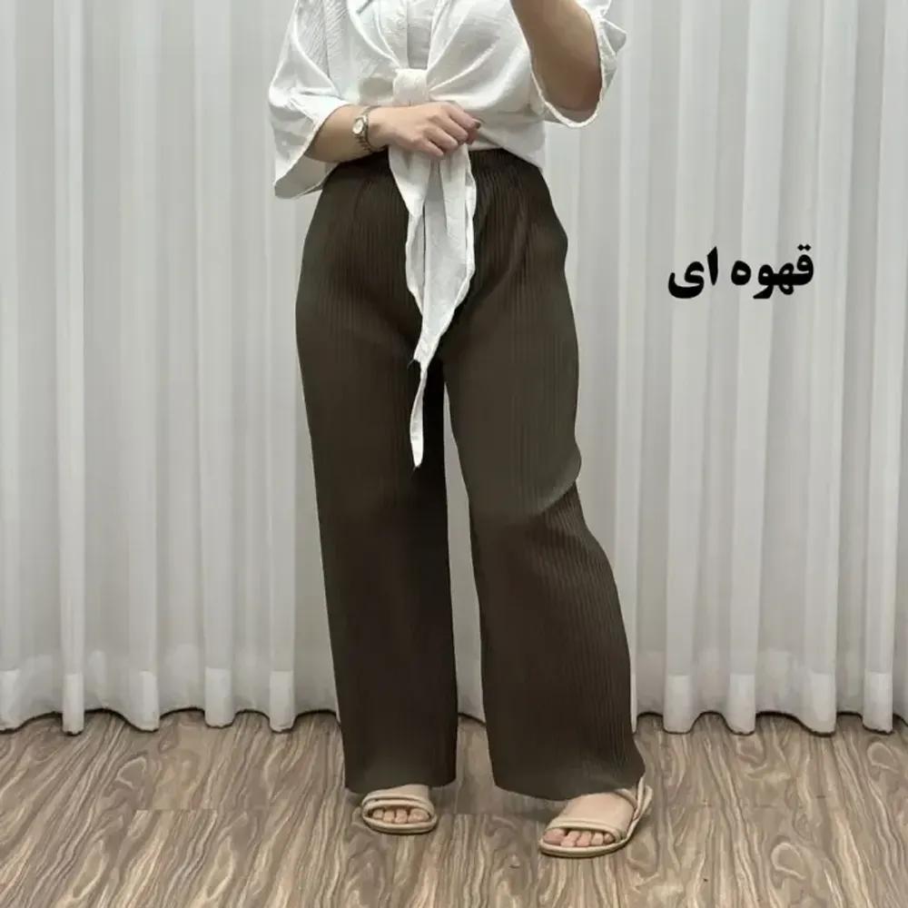 خرید اینترنتی قیمت شلوار زنانه جودون پلیسه فری سایز مناسب تا سایز 48 قد 100 سانتیمتر