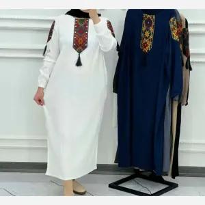 خرید اینترنتی قیمت پیراهن زنانه کراش کتیبه ای فری سایز مناسب تا سایز 50