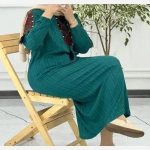 خرید اینترنتی قیمت پیراهن زنانه کراش کتیبه ای فری سایز مناسب تا سایز 50