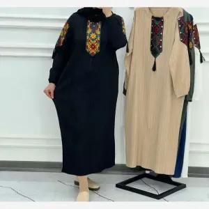 خرید اینترنتی قیمت پیراهن زنانه کراش کتیبه ای فری سایز مناسب تا سایز 50