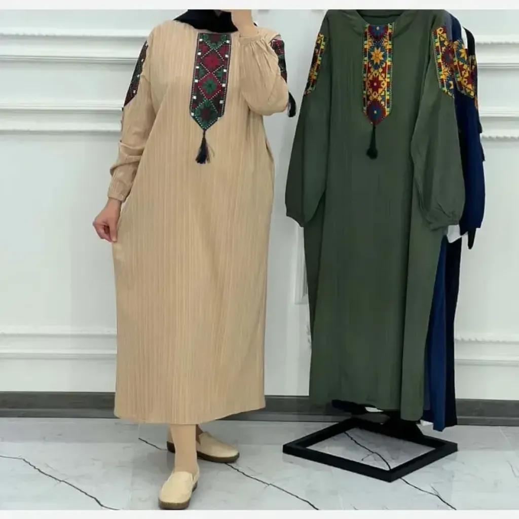 خرید اینترنتی قیمت پیراهن زنانه کراش کتیبه ای فری سایز مناسب تا سایز 50