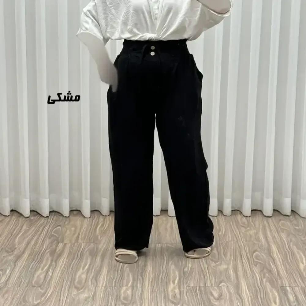 خرید اینترنتی قیمت شلوار زنانه نخی کجرا مدل برماندو فری سایز مناسب تا سایز 54 چهارفصل