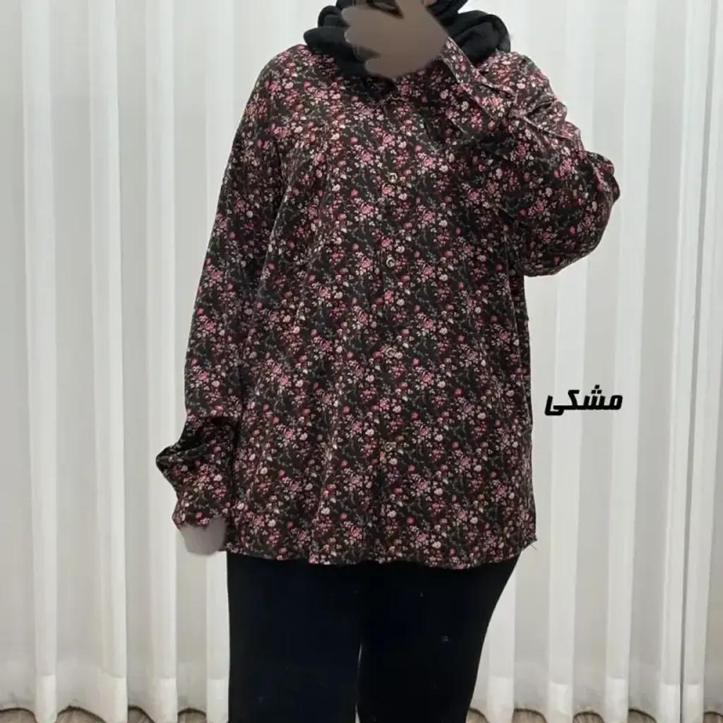 خرید اینترنتی قیمت شومیز نخی جلوباز زنانه و دخترانه پارچه خارجی بدون آبرفت و چروک