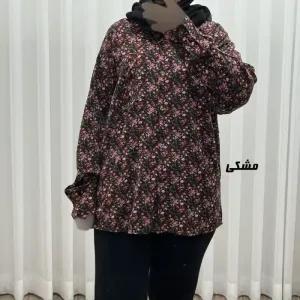 خرید اینترنتی قیمت شومیز نخی جلوباز زنانه و دخترانه پارچه خارجی بدون آبرفت و چروک