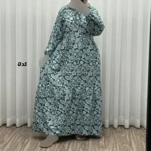 خرید اینترنتی قیمت پیراهن زنانه فلور بوگاتی مدل پارلاک فری سایز مناسب تا 44 با کمربند