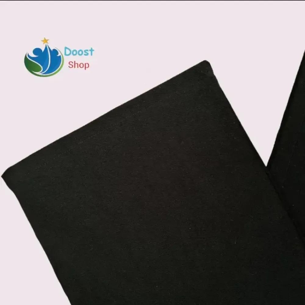 خرید اینترنتی قیمت شلوار زنانه سایز بزرگ بنگال رنگ مشکی فاق بلند دمپا راسته