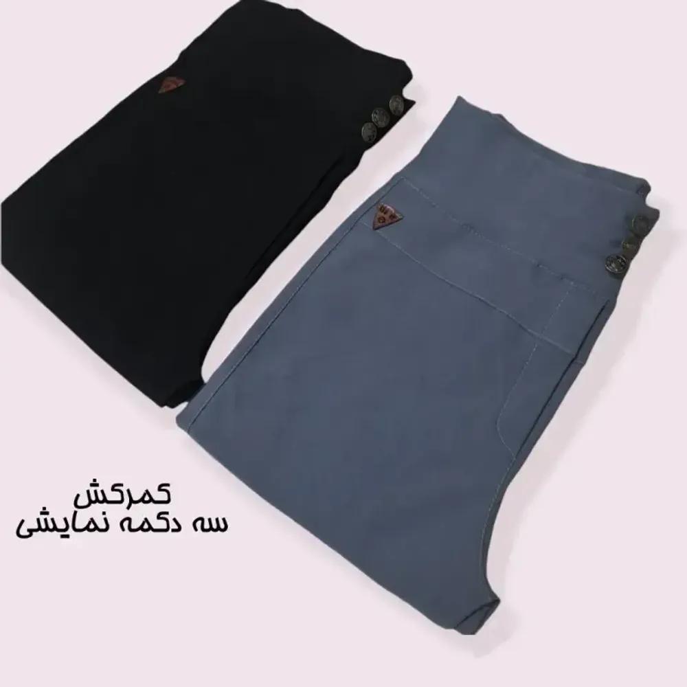 خرید اینترنتی قیمت شلوار زنانه گندار کمرکش بنگال قد 105 طوسی و مشکی سایز 36 تا 54