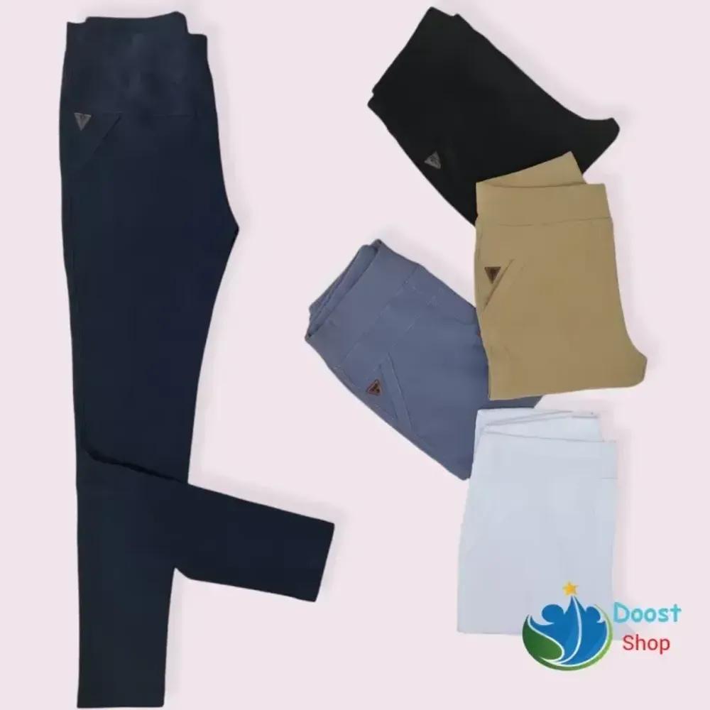 خرید اینترنتی قیمت شلوار زنانه جذب بنگال کمر کش قد 100