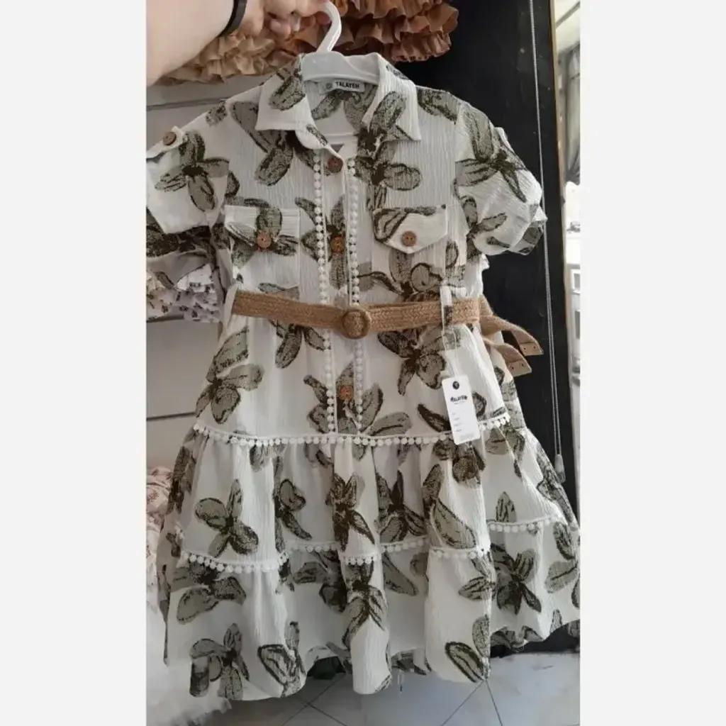 خرید اینترنتی قیمت پیراهن ساحلی دخترانه سبک و خنک مناسب بهار و تابستان در سه رنگ مختلف