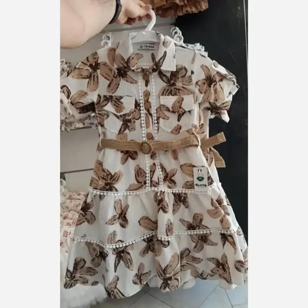 خرید اینترنتی قیمت پیراهن ساحلی دخترانه سبک و خنک مناسب بهار و تابستان در سه رنگ مختلف