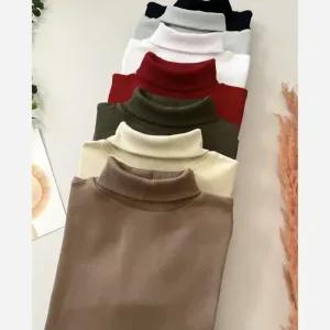 خرید اینترنتی قیمت بلوز یقه اسکی بچگانه پنبهای اسپرت دخترانه و پسرانه سایز 55 و 60