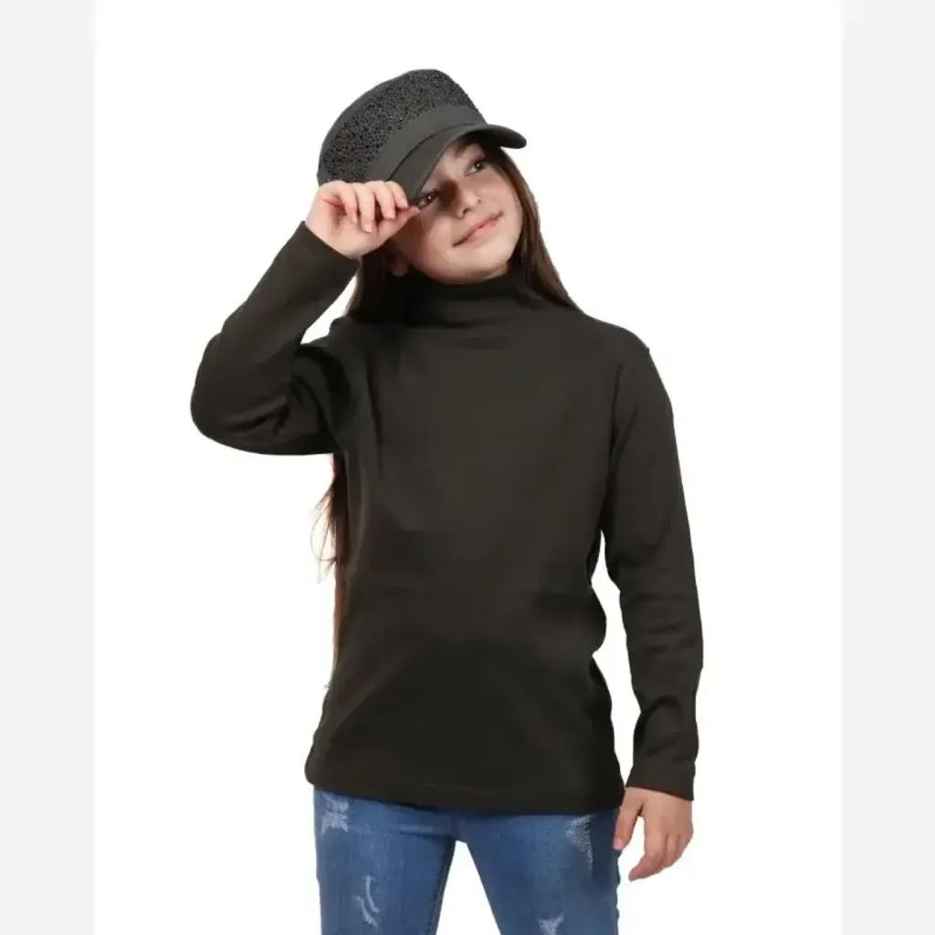 خرید اینترنتی قیمت بلوز یقه اسکی بچگانه پنبهای اسپرت دخترانه و پسرانه سایز 55 و 60