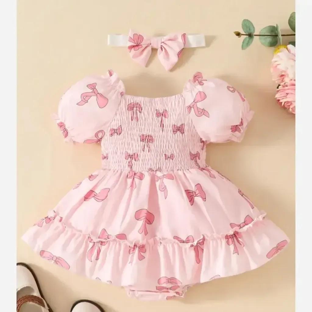 خرید اینترنتی قیمت بادی نوزادی وارداتی با تزیین تور مناسب 3 تا 18 ماه