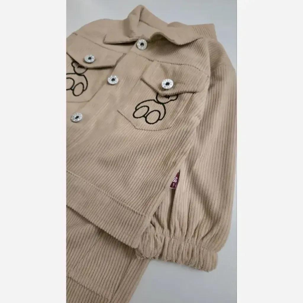 خرید اینترنتی قیمت ست سه تیکه مخمل کبریتی اسپرت دخترانه و پسرانه وارداتی مناسب 1 تا 5 سال و نیم