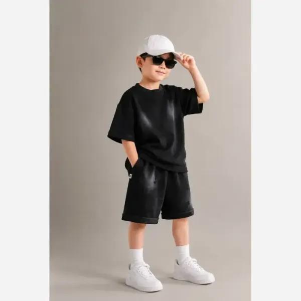 ست بلوز و شلوارک بچگانه طرح زاپ دار نخ و پنبه نرم و سبک مناسب 1 تا 7 سال