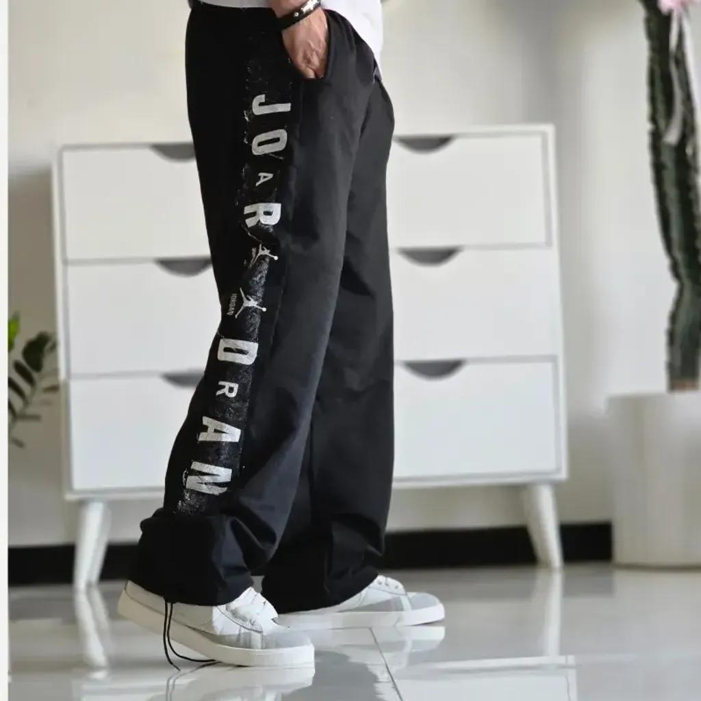 خرید اینترنتی قیمت شلوار اسلش بگ جردن مشکی گلکسی اسپان قد 108 سایز XXL XXXL