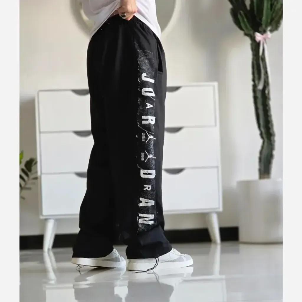 خرید اینترنتی قیمت شلوار اسلش بگ جردن مشکی گلکسی اسپان قد 108 سایز XXL XXXL