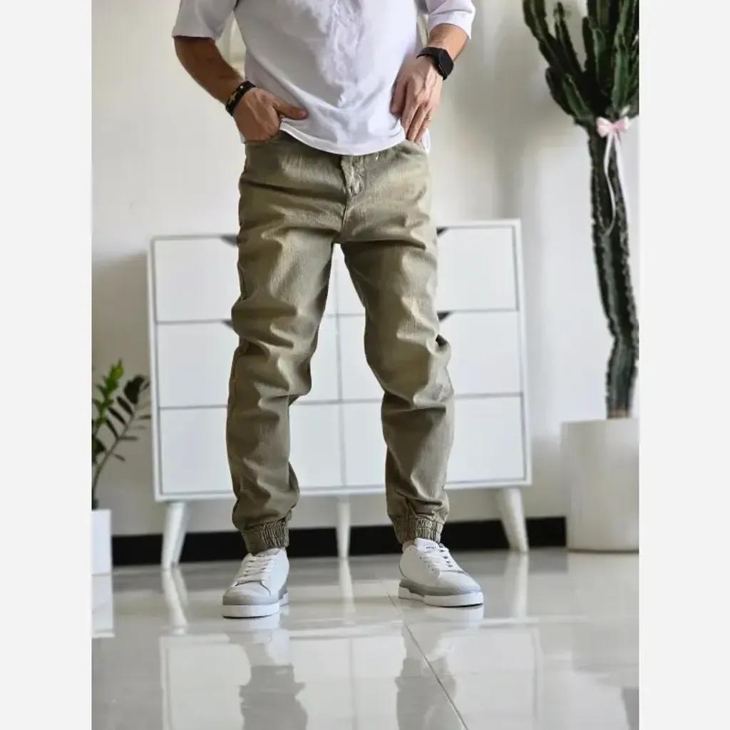 خرید اینترنتی قیمت شلوار لی دمپا زیپ مردانه تمام کش سایز 40 تا 48 پارچه پر دمپا کش