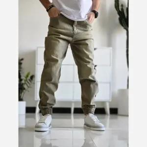 خرید اینترنتی قیمت شلوار لی دمپا زیپ مردانه تمام کش سایز 40 تا 48 پارچه پر دمپا کش