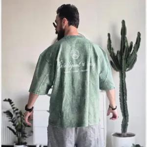 خرید اینترنتی قیمت تیشرت سنگشور آستین سه ربع دورس دو نخ سایز XL تا XXXL