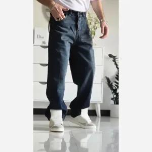 خرید اینترنتی قیمت شلوار جین بگ مردانه رنگ شست کثیف سایز 42 تا 50