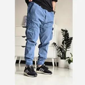 خرید اینترنتی قیمت شلوار شش جیب مردانه پارچه نیل سایز 50 تا 60 رنگ طوسی مشکی سبز