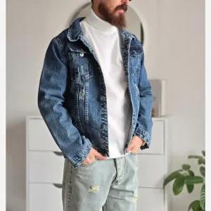خرید اینترنتی قیمت کاپشن لی مردانه رنگ ذغالی بدون خز سایز M تا XXL