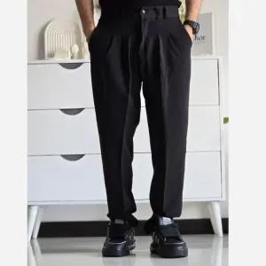 خرید اینترنتی قیمت شلوار پارچهای مردانه مدل مام استایل جنس مازراتی تمام کش سایز 40 تا 50