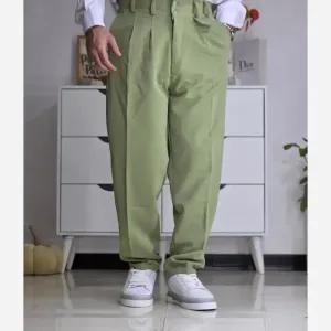 خرید اینترنتی قیمت شلوار پارچهای مردانه مدل مام استایل جنس مازراتی تمام کش سایز 40 تا 50