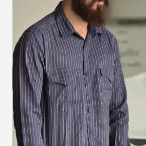 خرید اینترنتی قیمت پیراهن لی کاغذی آستین بلند مردانه طرح دیپلمات تمام کش سایز M تا XXL