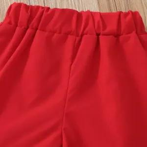 خرید اینترنتی قیمت ست تاپ و شلوارک دخترانه جنس کرپ درجه یک سایز 3 ماه تا 6 سال