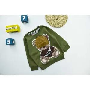 خرید اینترنتی قیمت بلوز پسرانه طرح تدی یقه گرد پارچه پنبه ای