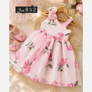 سارافون توری رز آستردار مجلسی دخترانه مناسب 1.5 تا 8 سال