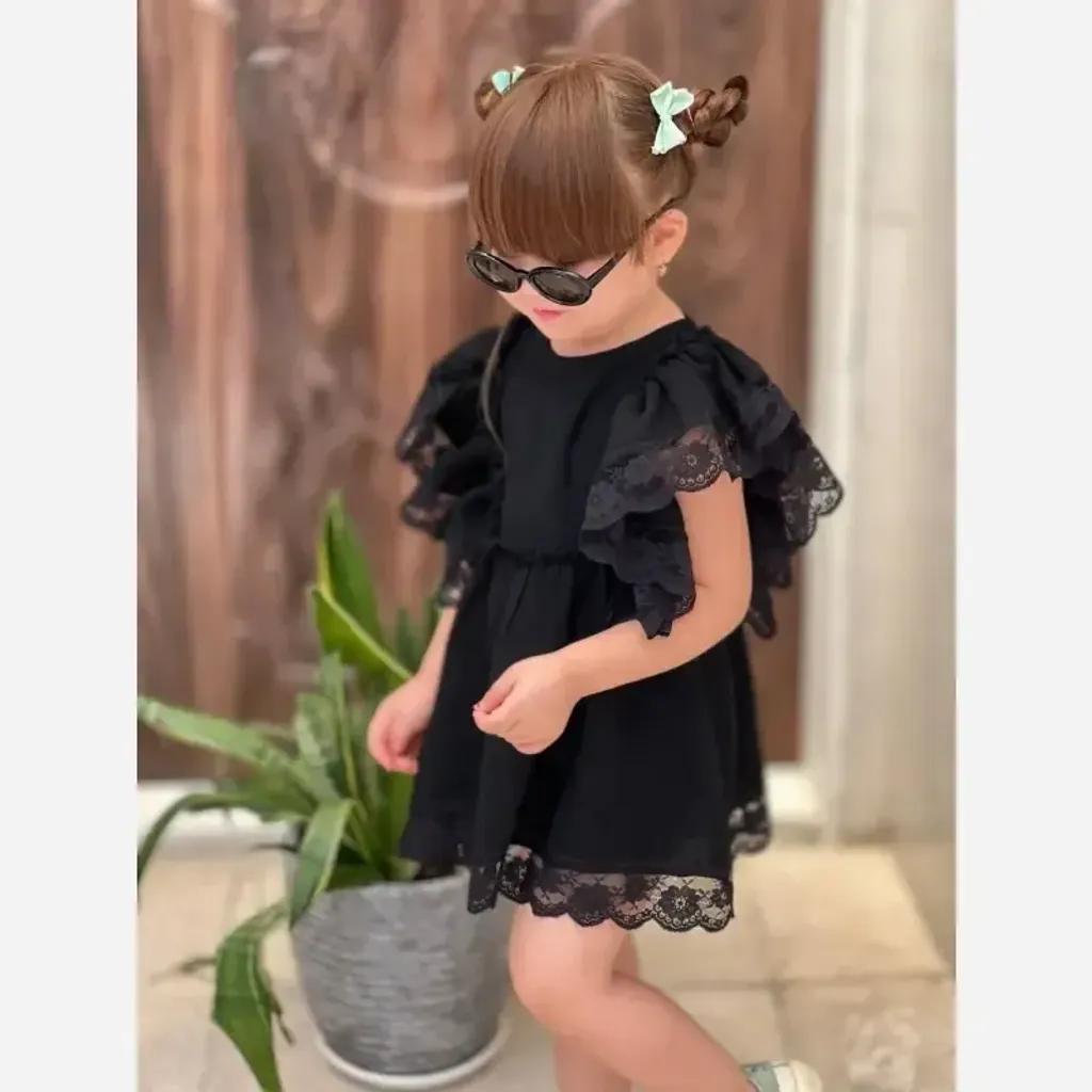 خرید اینترنتی قیمت سارافون گیپوری پرنسسی دخترانه جنس موسلین خنک مناسب 2 تا 7 سال