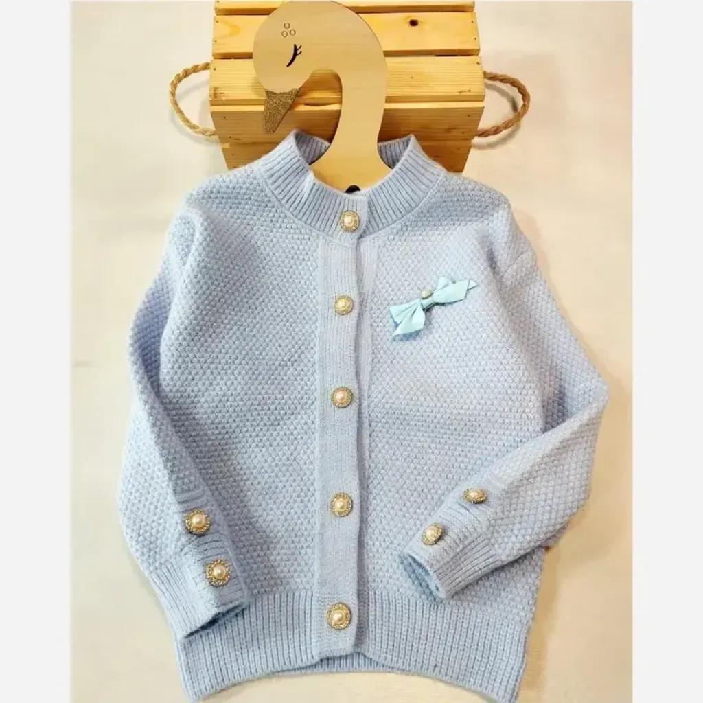 خرید اینترنتی قیمت ژاکت بافت بچگانه وارداتی ضخیم و نرم مناسب سن 2 تا 9 سال