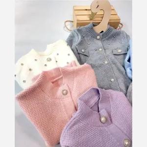 خرید اینترنتی قیمت ژاکت بافت بچگانه وارداتی ضخیم و نرم مناسب سن 2 تا 9 سال