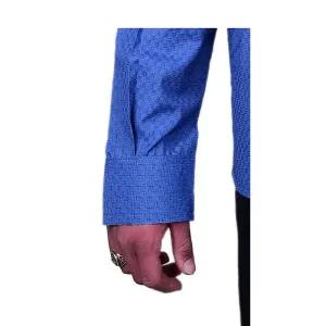 خرید اینترنتی قیمت پیراهن مردانه آستین بلند تترون دو جیب مدل بافت خاویاری چهارخانه رگولار فیت