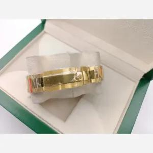 خرید اینترنتی قیمت ساعت مچی مردانه رولکس مدل دیتونا طلایی صفحه سبز با موتور ژاپن و کرنوگراف فعال