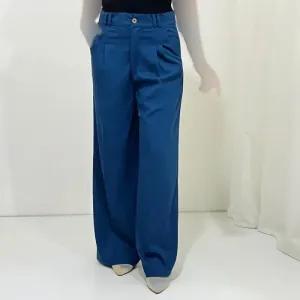 خرید اینترنتی قیمت شلوار بگ پیله دار زنانه کد 1398 جنس سیلک مودال سایز 1 و 2