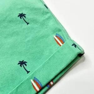 خرید اینترنتی قیمت تاپ و شلوارک پسرانه طرح ساحلی جنس پنبه و کتان سایز 1 تا 4 سال