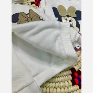 خرید اینترنتی قیمت ست لباس پاییزه دخترانه 3 تیکه سویشرت شلوار بچگانه